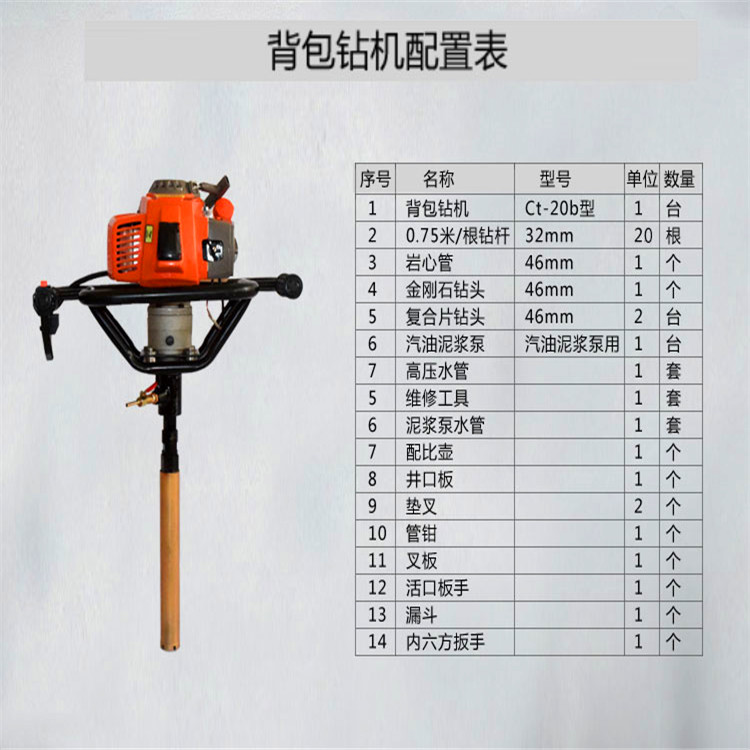 直銷便攜式取芯鉆機(jī) 個(gè)人背包鉆機(jī) 手持式鉆機(jī)廠家