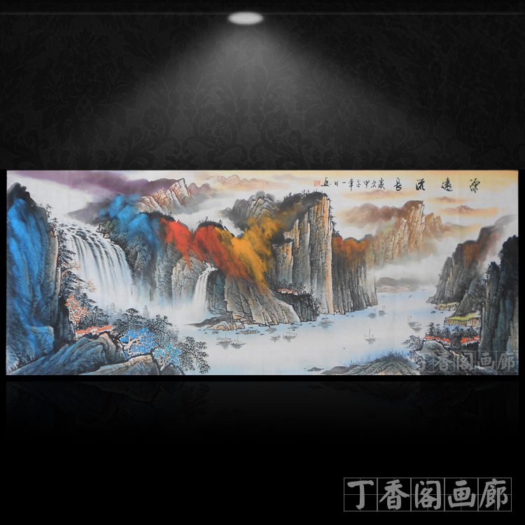 國(guó)畫(huà)潑墨山水畫(huà)辦公室純手工繪畫(huà)原稿大江河一帆風(fēng)順名家真跡未裝裱畫(huà)心可定制尺寸 國(guó)畫(huà)潑墨山水畫(huà)真跡