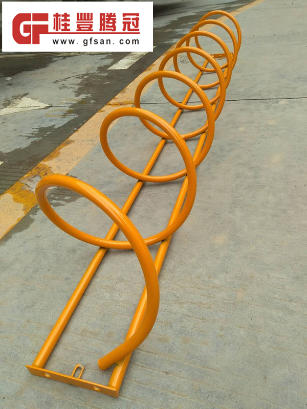 長春螺旋式自行車停車架廠家直銷