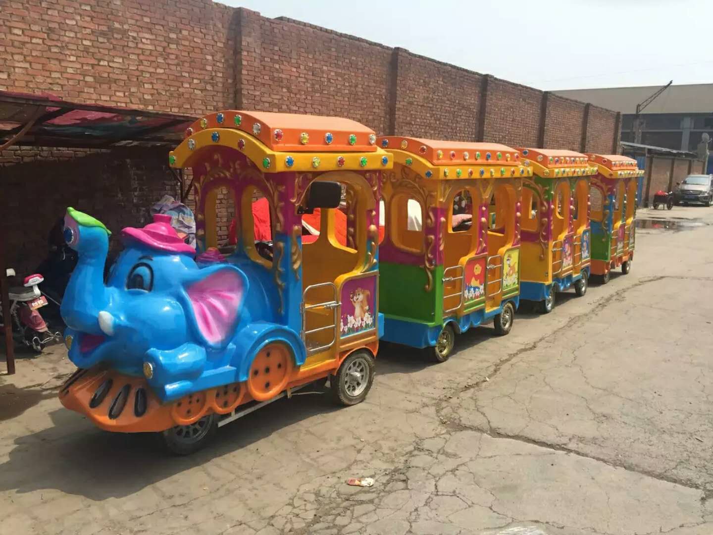 軌道小火車 大象軌道小火車 游樂(lè)場(chǎng)軌道小火車