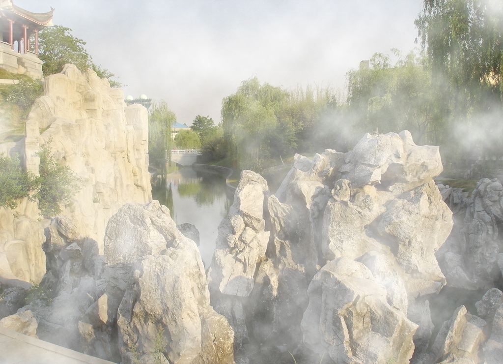 噴霧，造景，除塵，選西安水云間