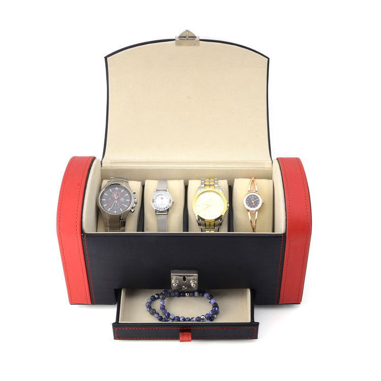 東莞PU皮手表盒皮盒收納盒包裝盒廠家