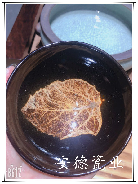 黑釉茶盞品茗主人杯  建盞木葉杯 木葉天目盞 陶瓷品茗杯 個人茶杯