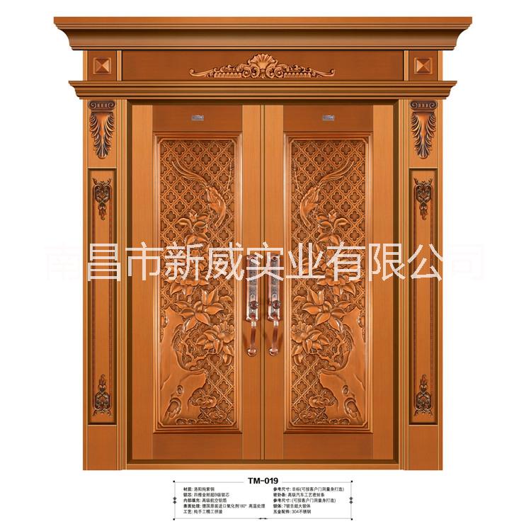威亞盾廠家直銷中式別墅入戶真銅門 非標(biāo)定制一對(duì)一設(shè)計(jì)豪華銅門 威亞盾銅門TM-019