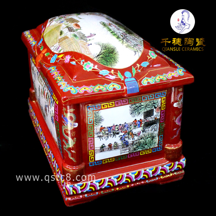 清明上河圖陶瓷骨灰盒生產(chǎn)廠家批發(fā) 清明上河圖陶瓷骨灰盒圖案來(lái)樣定做 揭秘受歡迎的清明上河圖陶瓷骨灰盒