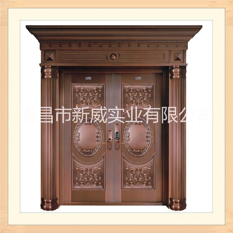 威亞盾洛陽純紫銅防盜門廠家直銷 非標(biāo)定制歐式別墅入戶純銅大門 威亞盾銅門TM-032