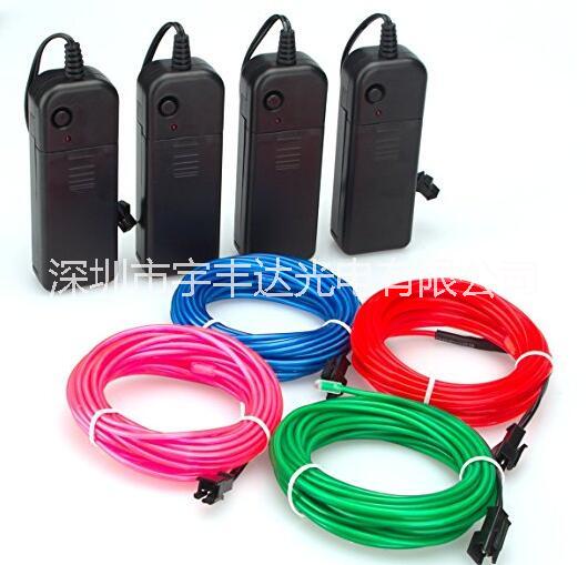 EL冷光產(chǎn)品5米環(huán)保發(fā)光el線  3v電池盒套裝裝飾熒光舞衣汽車發(fā)光線 EL冷光產(chǎn)品5米環(huán)保發(fā)光el線
