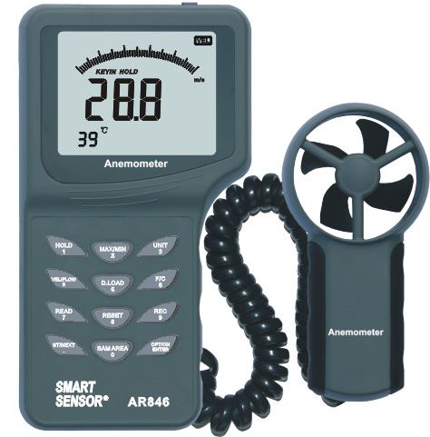 香港?，敺煮w式葉輪風(fēng)速計(jì)AR846+便攜式風(fēng)速儀