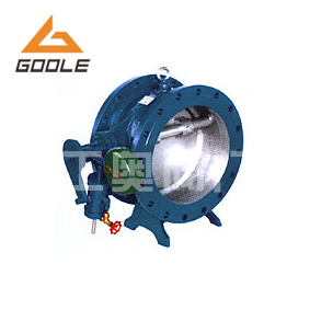 供應(yīng)鑄鋼鑄鐵HH47X蝶式緩沖止回閥