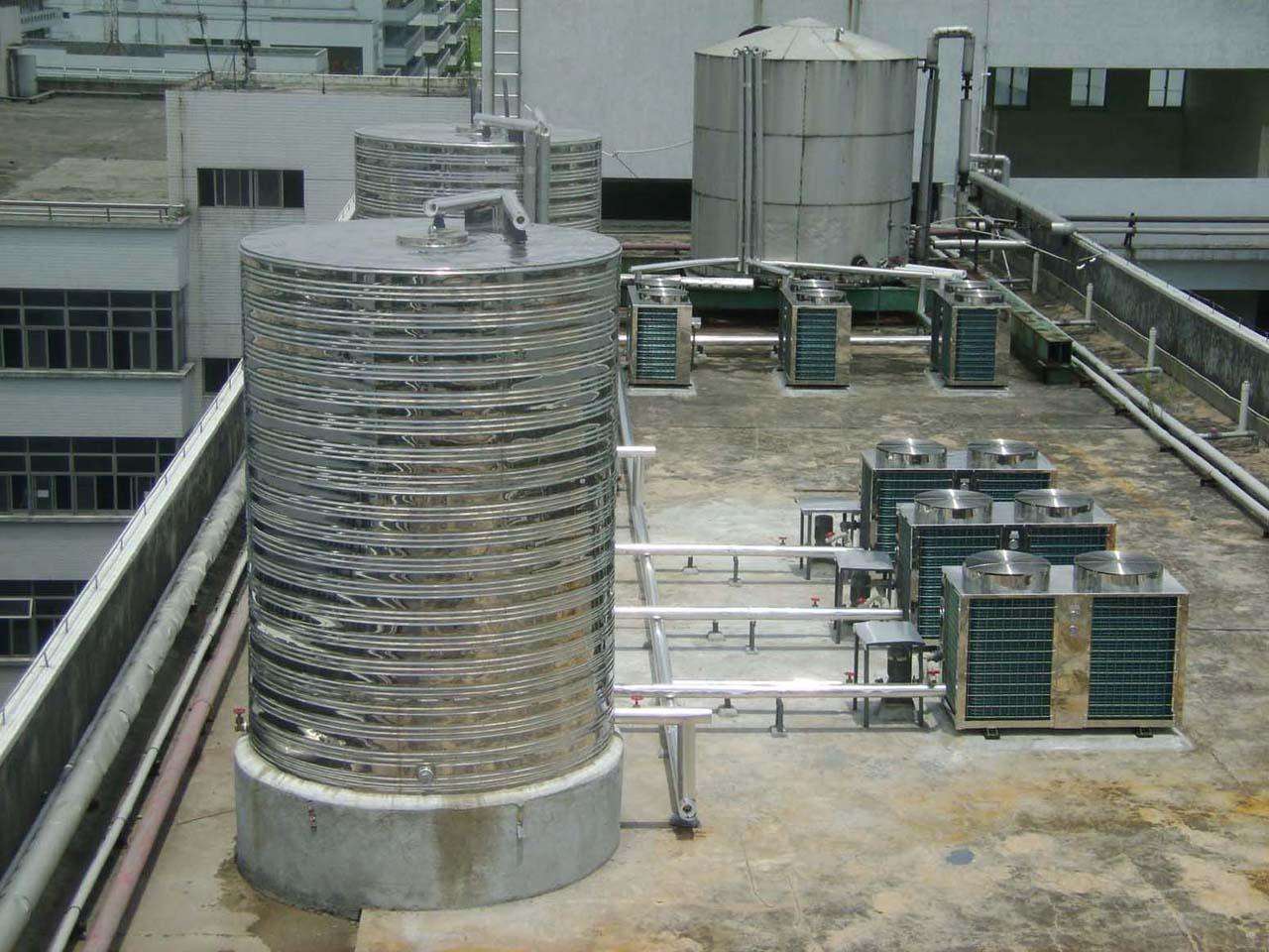 3噸3匹工廠空氣能，即熱式熱水器，學(xué)生宿舍空氣能熱泵熱水設(shè)備