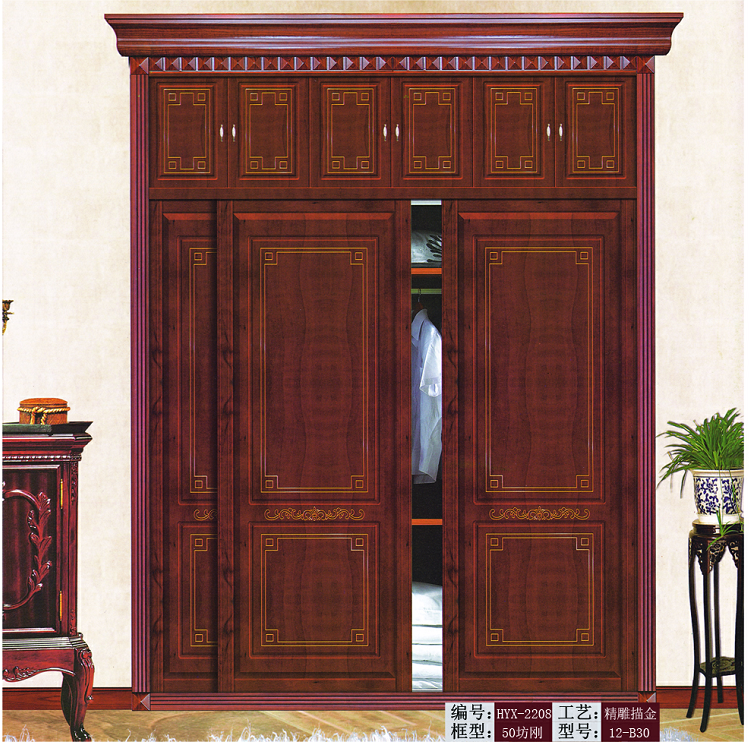 成都衣柜門定制 描金衣柜門定制