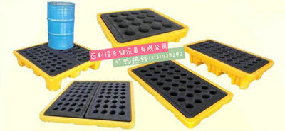塑料防泄漏托盤(pán) 平臺(tái)接油盤(pán) 耐腐蝕卡板聚乙烯油桶