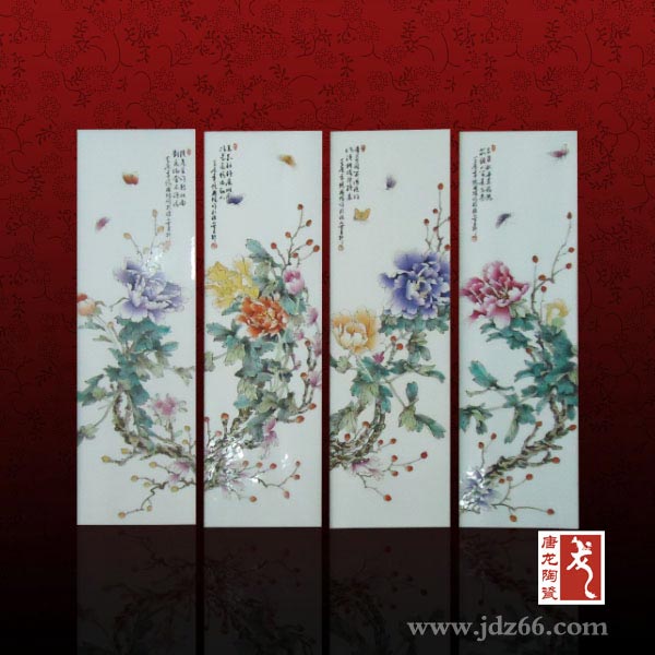 無(wú)縫拼接影壁墻瓷磚壁畫(huà)，瓷磚背景墻