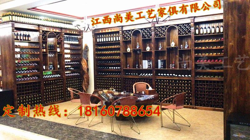 實木柜子 家用酒窖酒莊紅酒酒柜白酒柜實木展示柜葡萄酒酒柜酒架酒桶