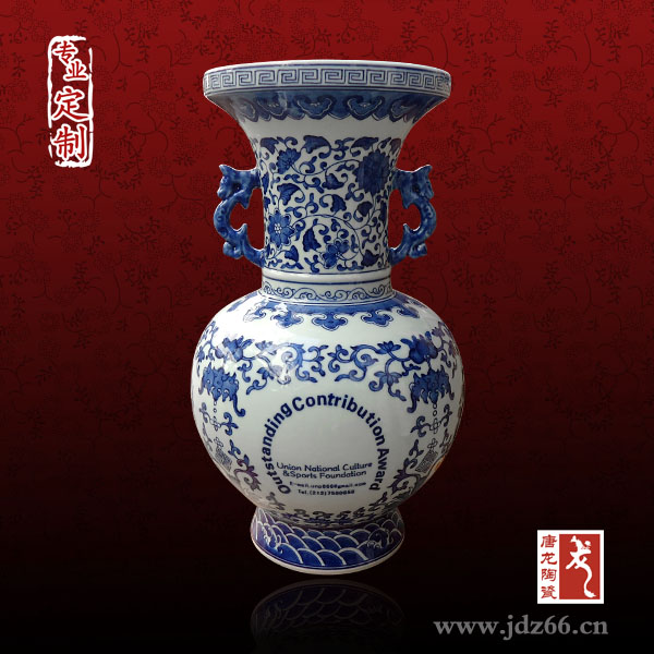 高端禮品紀(jì)念品定制景德鎮(zhèn)陶瓷花瓶