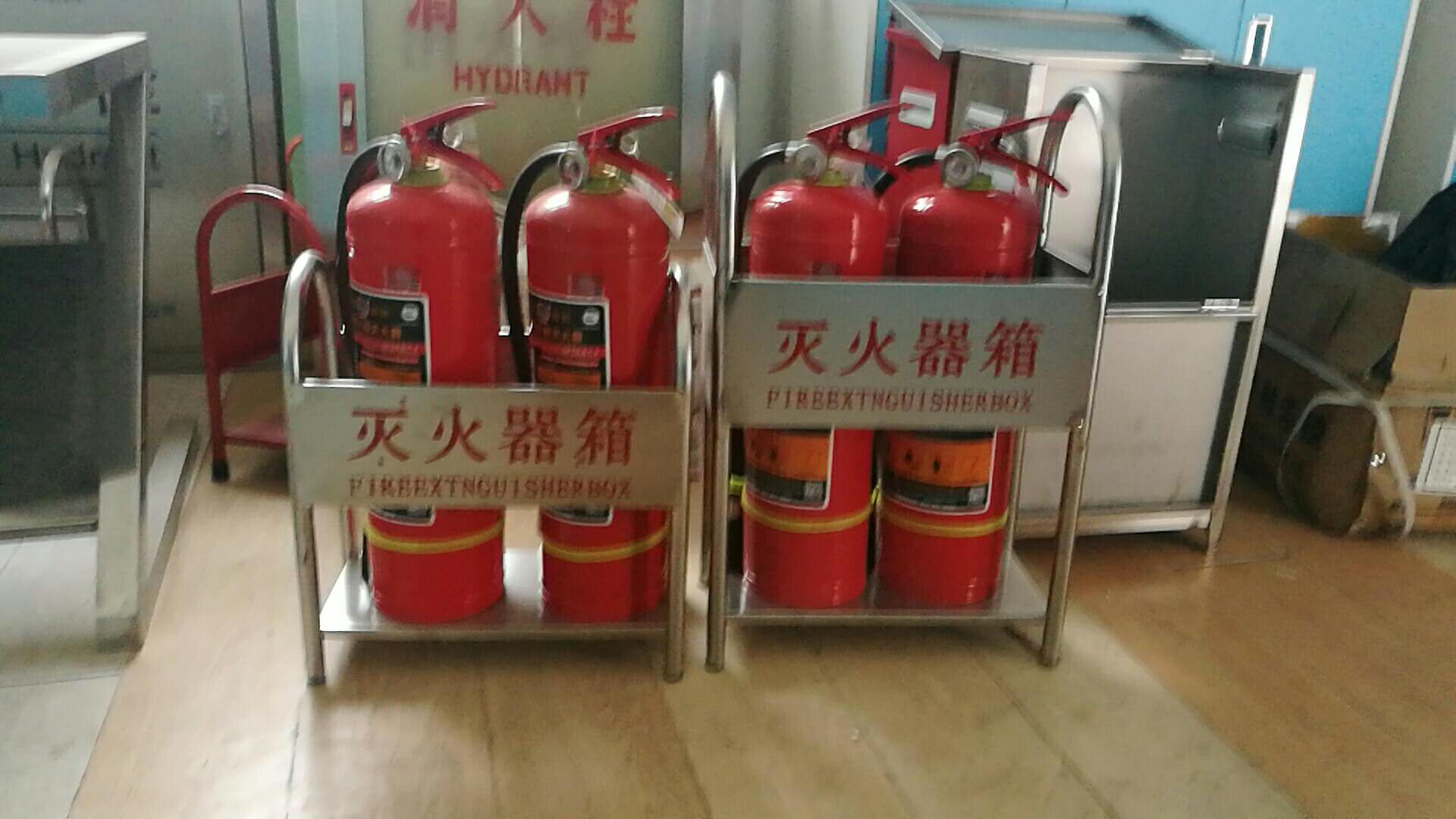不銹鋼消防箱、不銹鋼滅火器箱