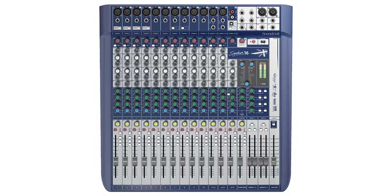 聲藝Signature 16 Soundcraft調(diào)音臺(tái) 16路帶效果調(diào)音臺(tái) 聲卡多軌USB界面模擬調(diào)音臺(tái) 聲藝