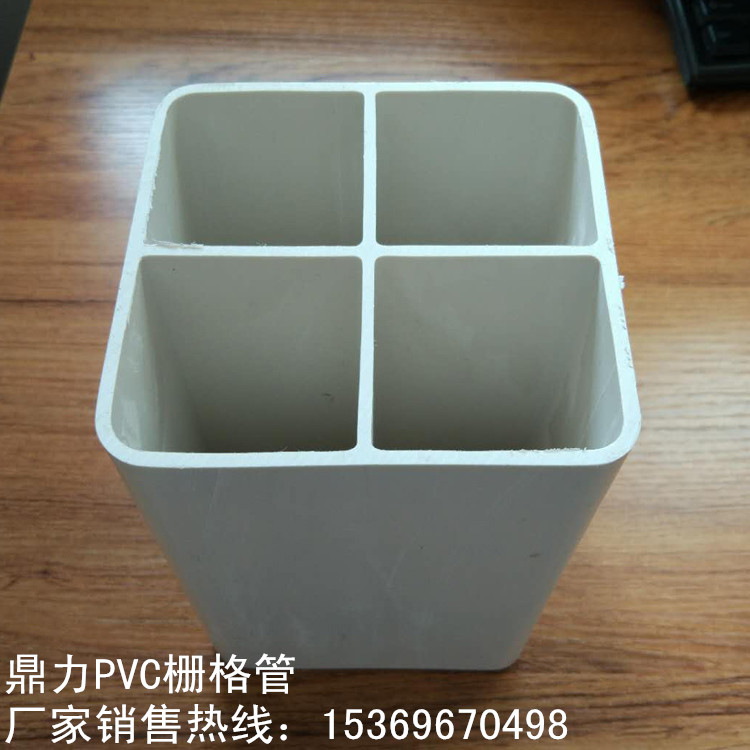河北出售PVC格柵管  多孔通訊管  格柵式通訊管  白色方管