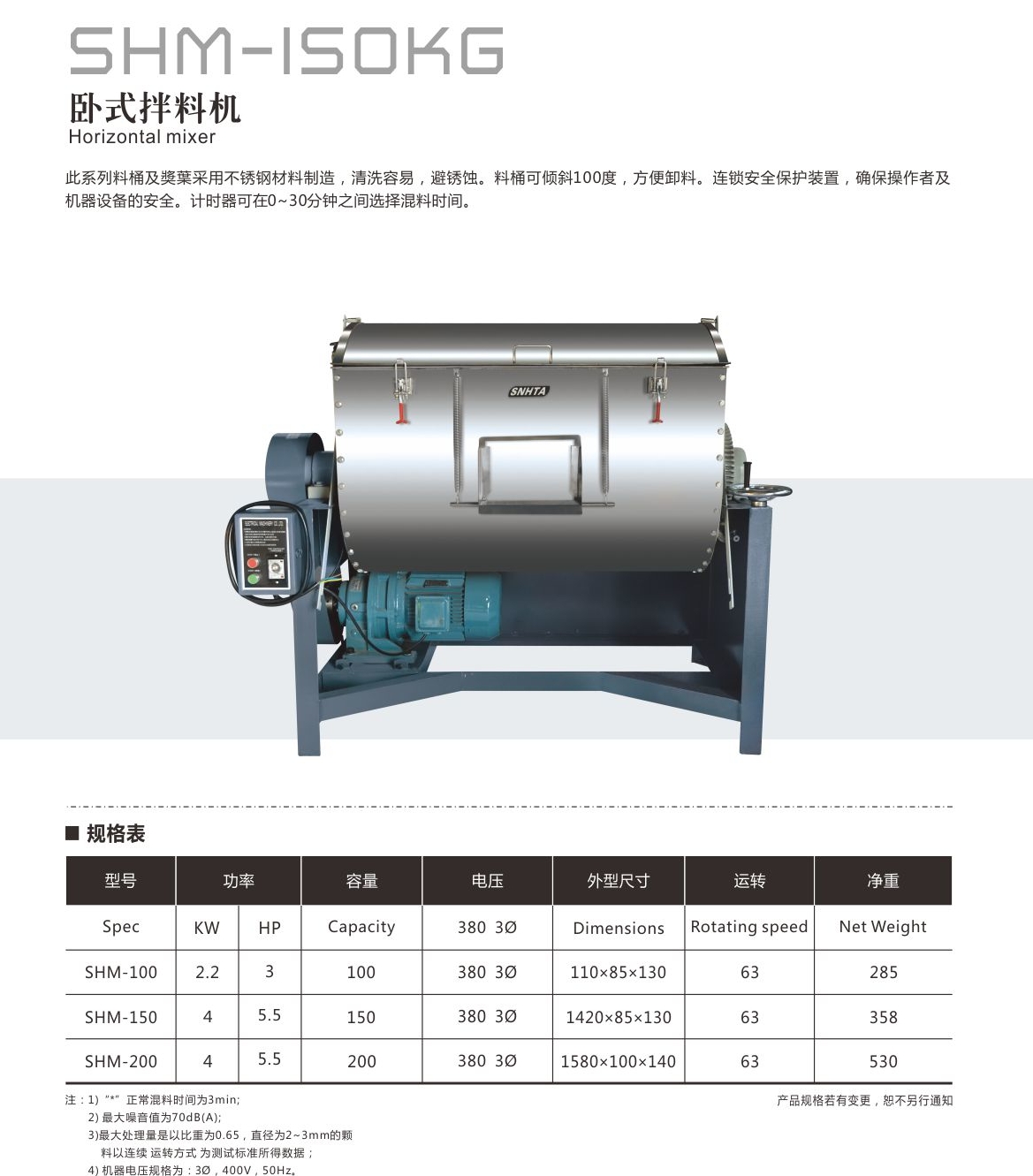 SHM臥式拌料機(jī) 信泰制造 廣東 拌料機(jī)應(yīng)該選哪種