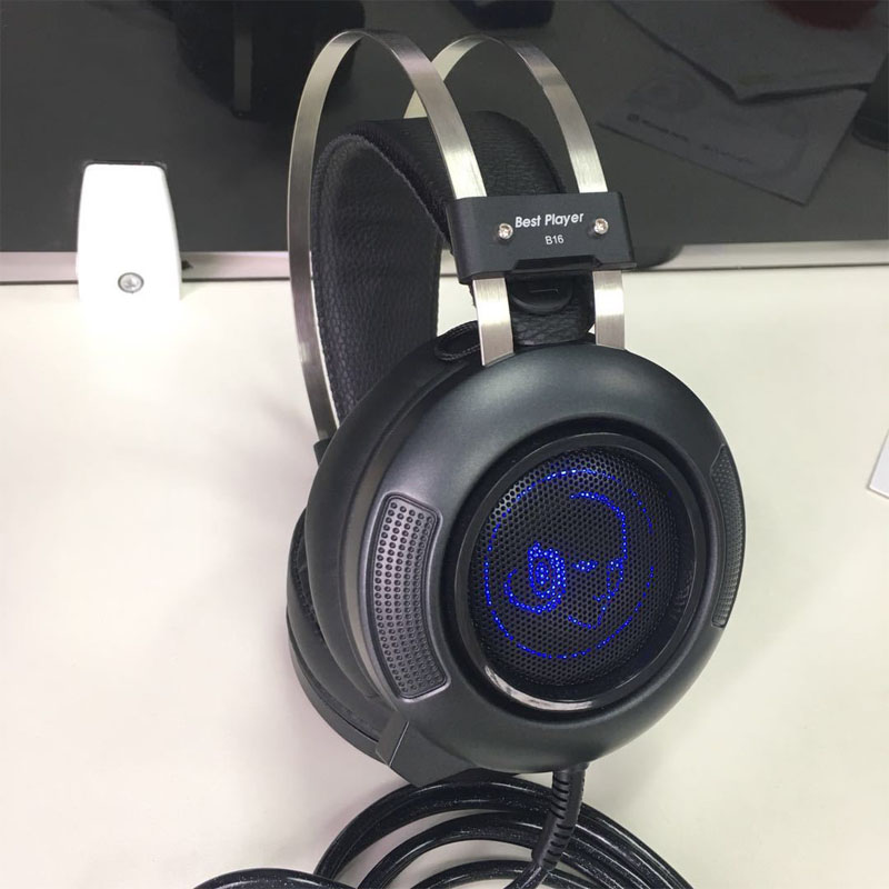 B16 速鈦高音質(zhì)7.1聲道立體聲通訊游戲耳麥 電腦耳機游戲耳機絕地求生耳機吃雞耳機 黑色