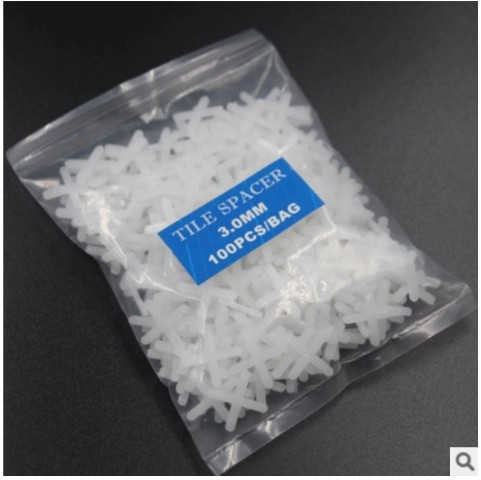 貼瓷磚定位十字架  瓷磚地磚定位器 塑料十字架1.5MM 100只裝
