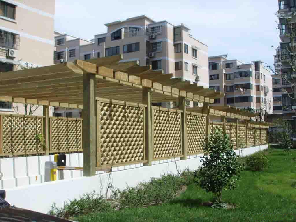 防腐木涼亭葡萄架 碳化木房子等園工程