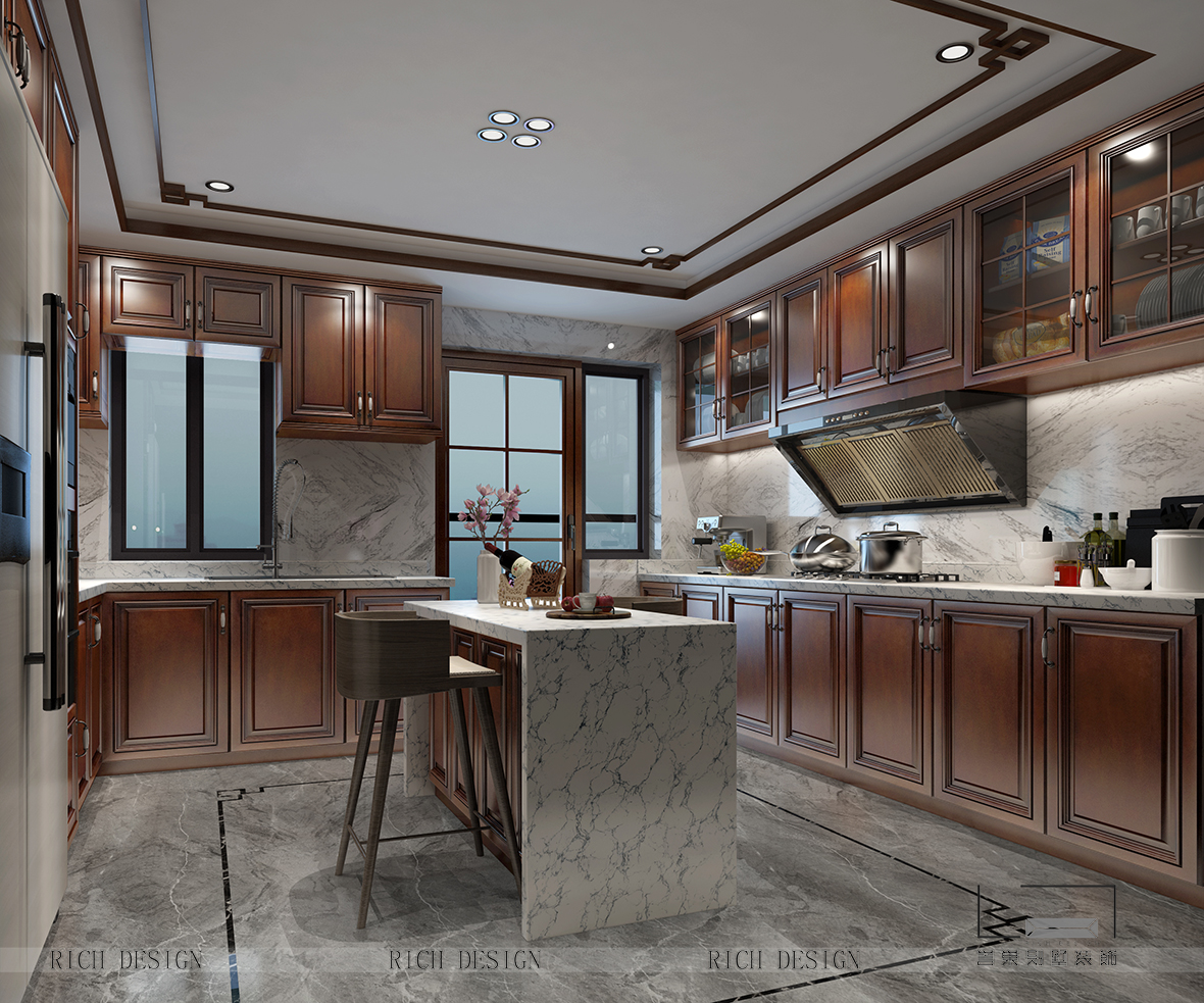 深圳博林天瑞現(xiàn)代中式裝修設(shè)計(jì)案例-深圳別墅裝修公司