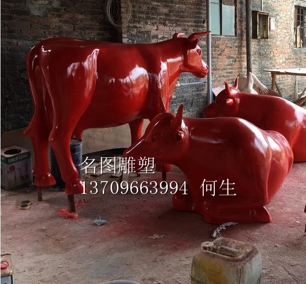 供應(yīng)玻璃鋼動物牛雕塑·動物造型雕塑 玻璃鋼雕塑廠家直銷 玻璃鋼動物牛雕塑