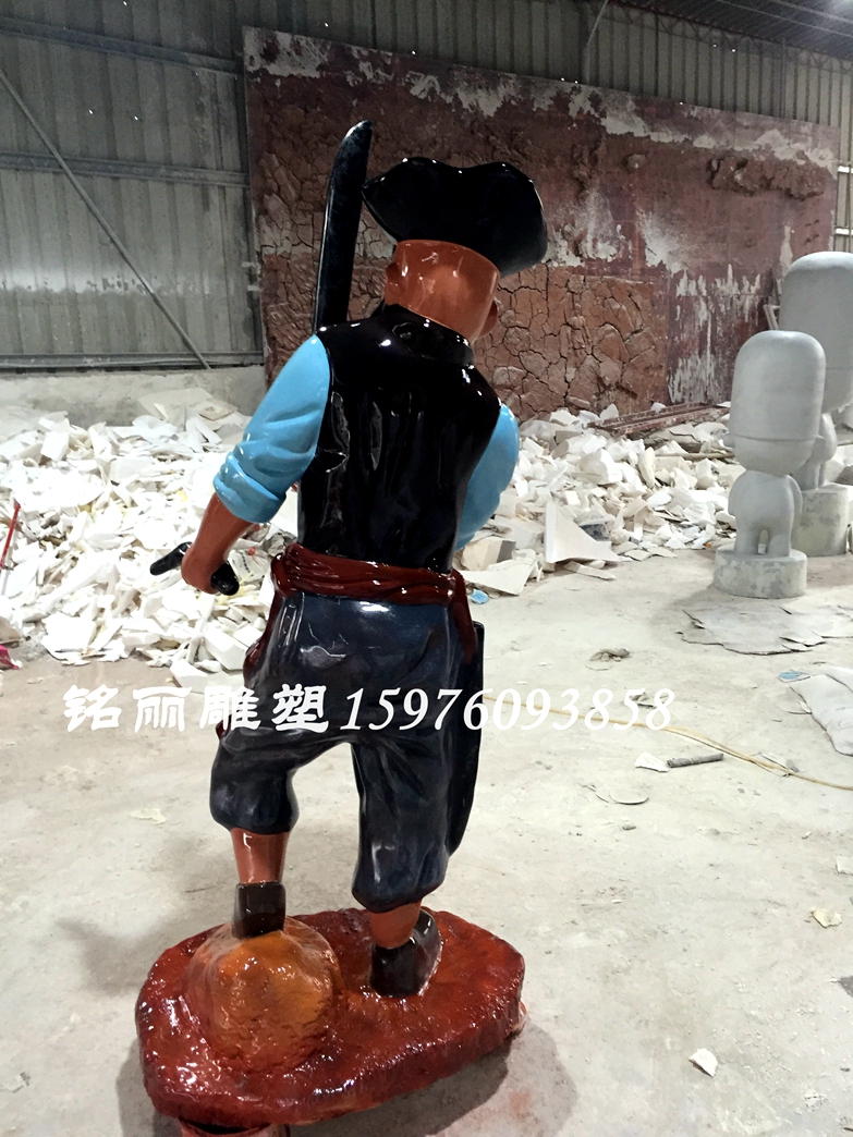 玻璃鋼雕塑海盜人物廣場(chǎng)商場(chǎng)裝飾品