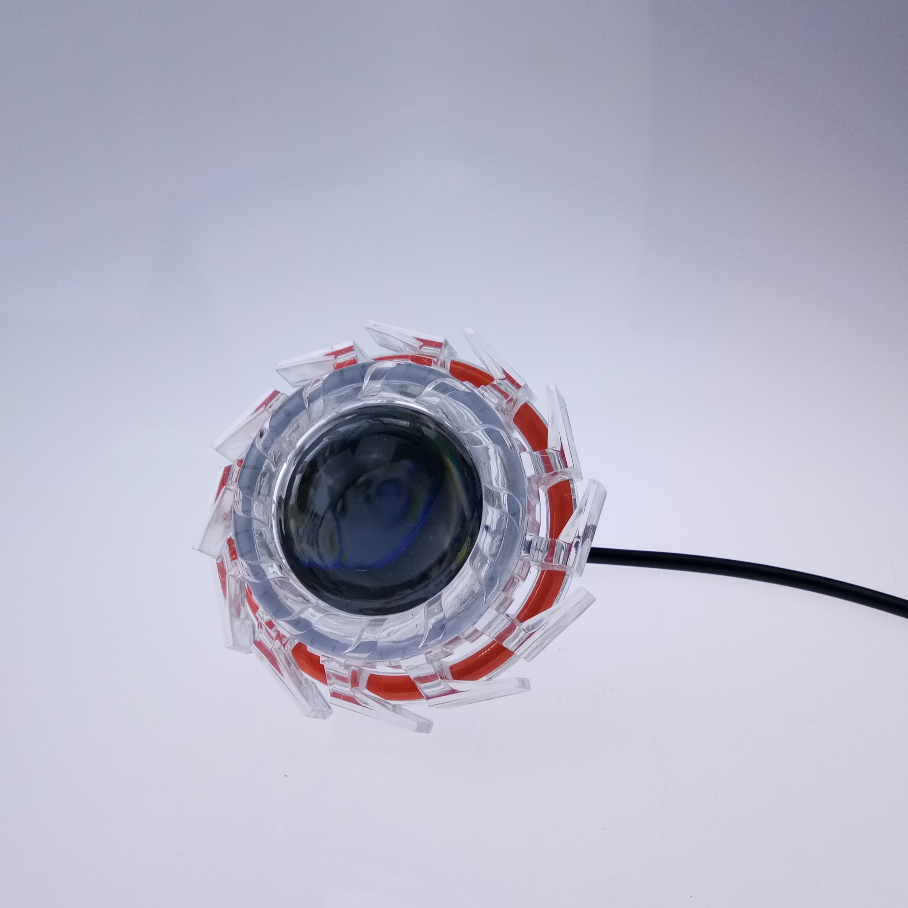 中山LED車燈廠家批發(fā)摩托車LEd燈炫酷燈超亮改裝燈 H019黑化