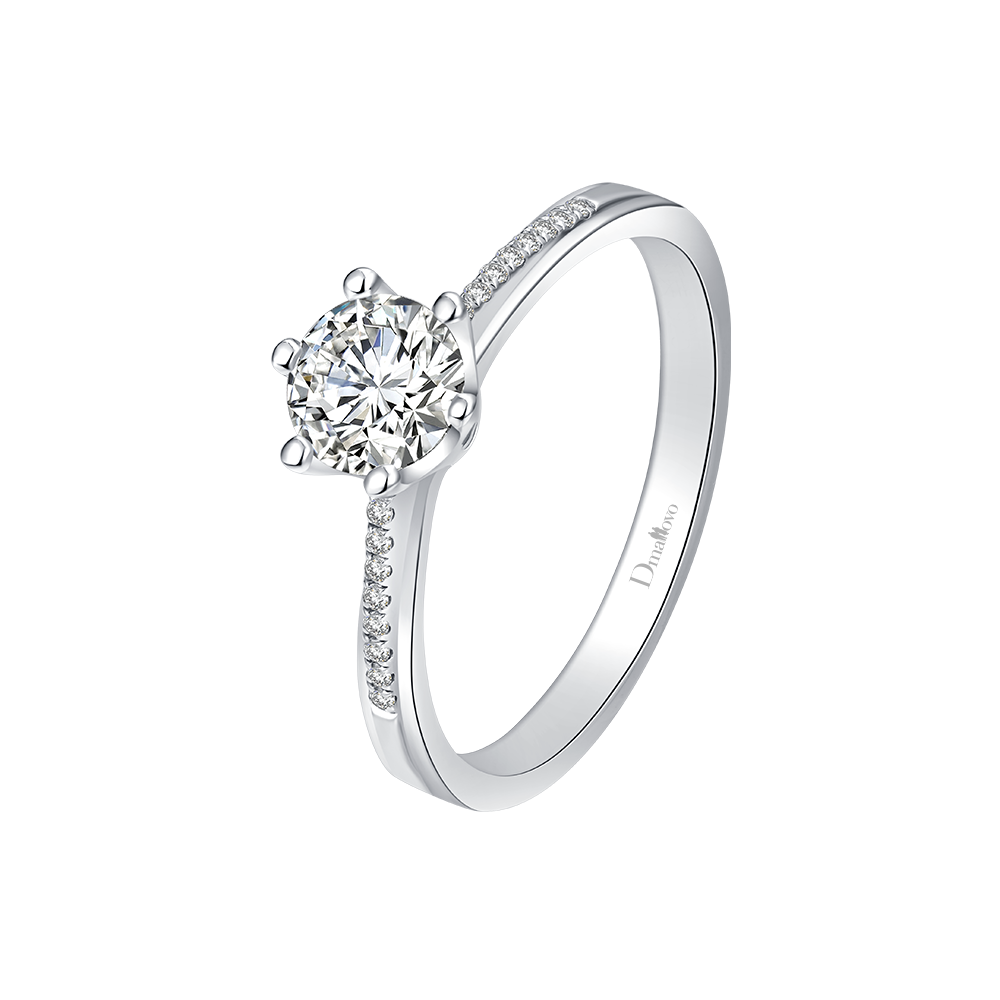 廣東Dmallovo(瑪麗萊鉆石)婚戒之Crown系列Princess 50分F色結(jié)婚鉆戒