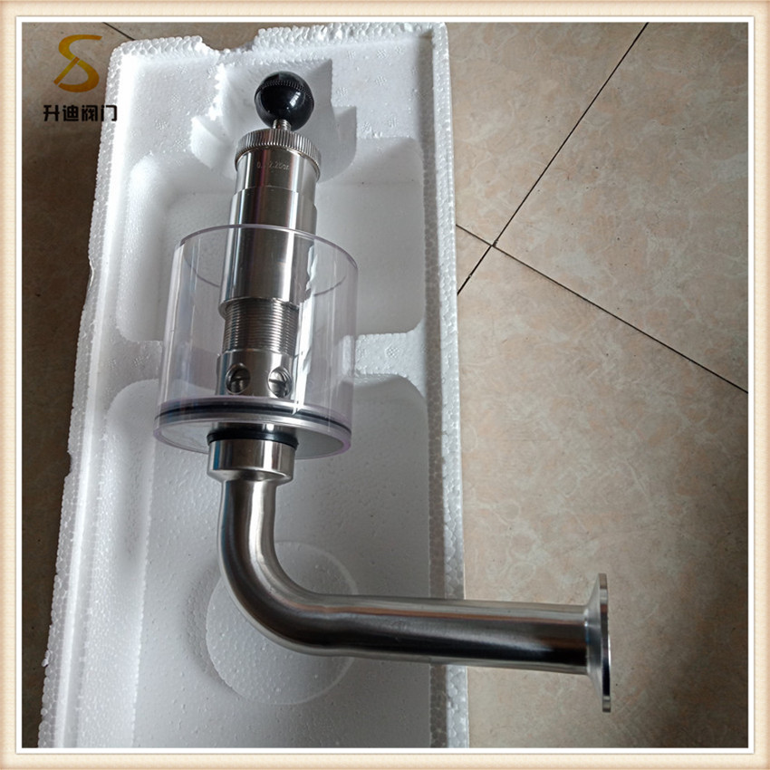 升迪生產(chǎn)快裝衛(wèi)生級(jí)不銹鋼排氣閥 啤酒罐發(fā)酵罐*快裝安全排氣閥呼吸閥