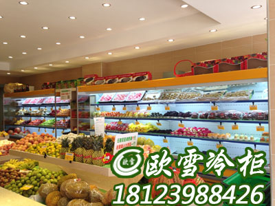 東莞龍崗哪里有廠家品牌出售水果柜敞開式冷柜