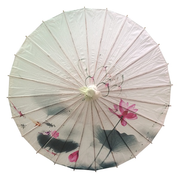 直徑100cm不防雨油紙傘 吊頂裝飾傘 攝影道具 婚慶布置 荷花牡丹傘
