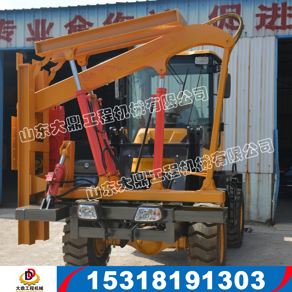 裝載機(jī)式護(hù)欄打拔一體機(jī) 裝載機(jī)改裝護(hù)欄打拔鉆一體機(jī)生產(chǎn)商