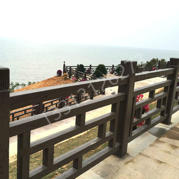 水泥藝術(shù)圍欄廠家河道景區(qū)欄桿報價仿