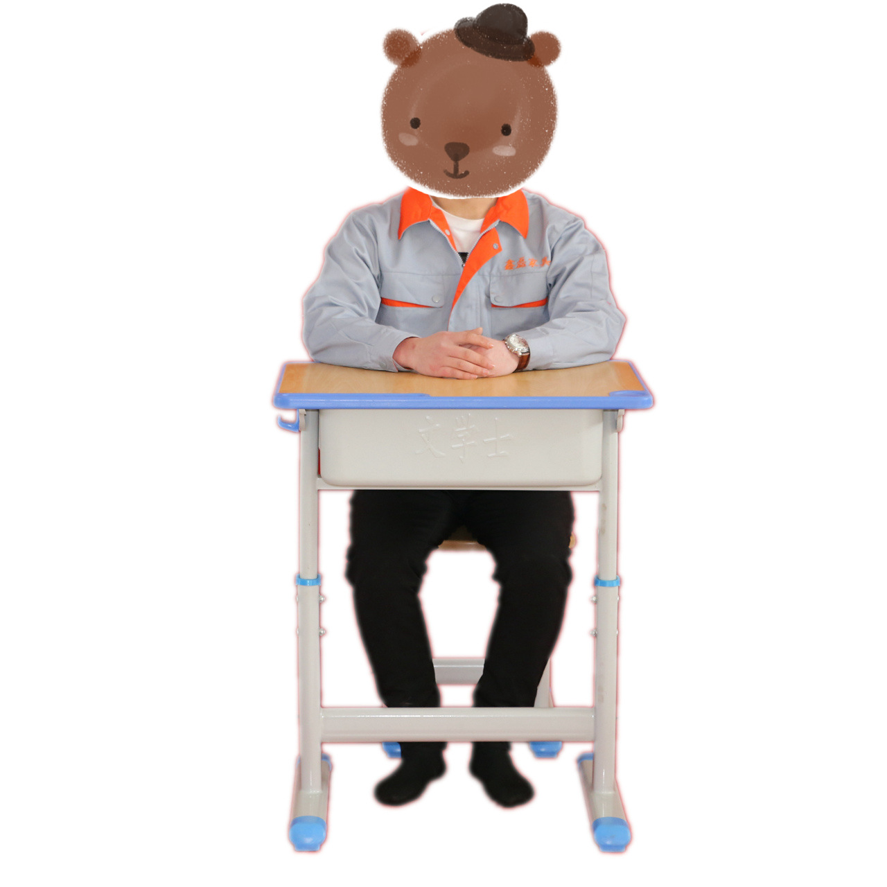 鋼木家具課桌椅環(huán)保課桌椅生產(chǎn)廠家 鋼木課桌椅 廠家直銷 培訓(xùn)班課桌椅