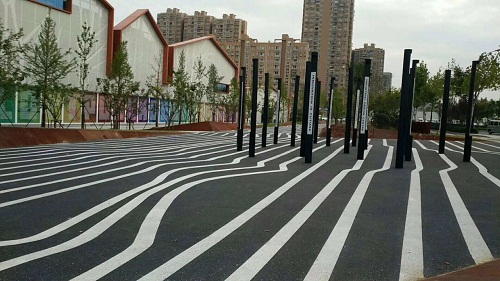 嘉峪關(guān)多彩藝術(shù)透水混凝土路面 廠家*