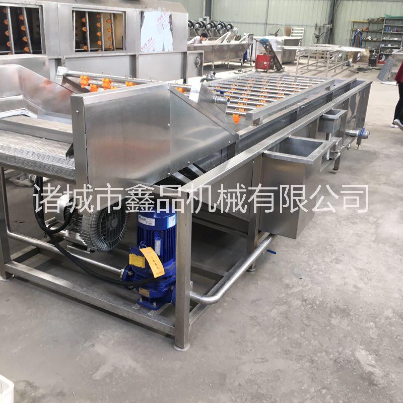 高壓噴淋果蔬清洗機(jī) 鼓氣泡翻滾式清洗設(shè)備 304不銹鋼板材安全環(huán)保