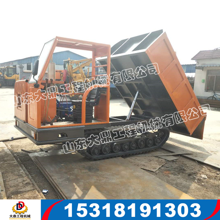 履帶式坡地運輸車 農(nóng)林果園運輸履帶車 爛泥地履帶翻斗車