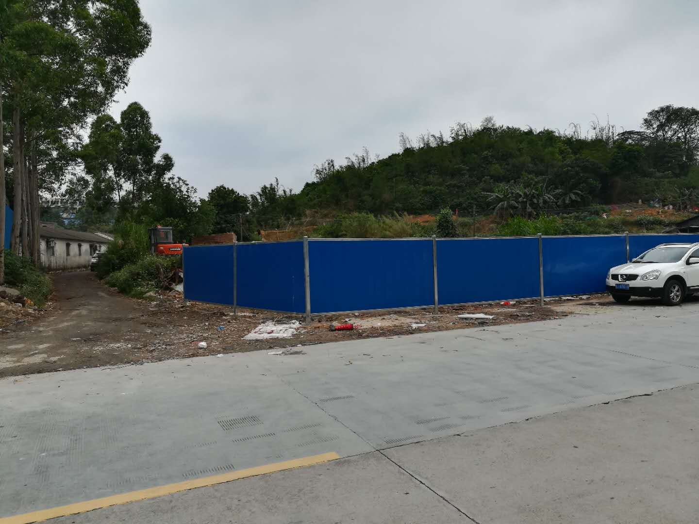 佛山路政施工圍擋 單層平面扣板圍擋*施工扣板圍擋