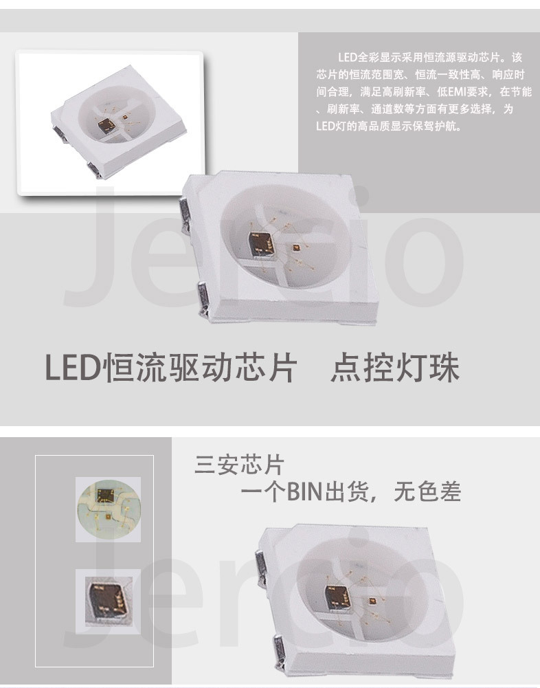 白面燈珠階新科技 SK6812/通用WS2812 內(nèi)置IC 集成發(fā)光二極管