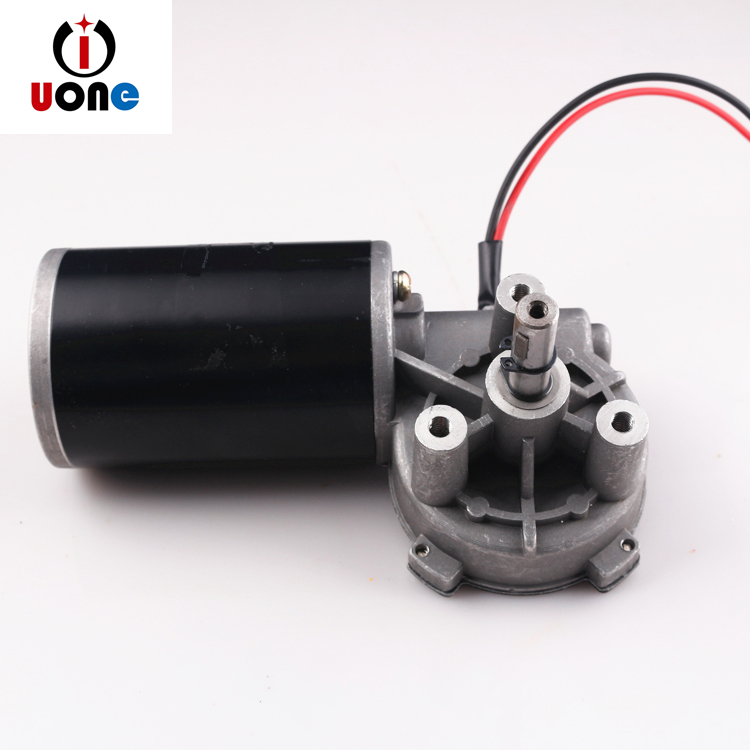 工廠直銷蝸輪蝸桿直流減速電機(jī)DC24V 45W車庫門電機(jī)直流電機(jī)