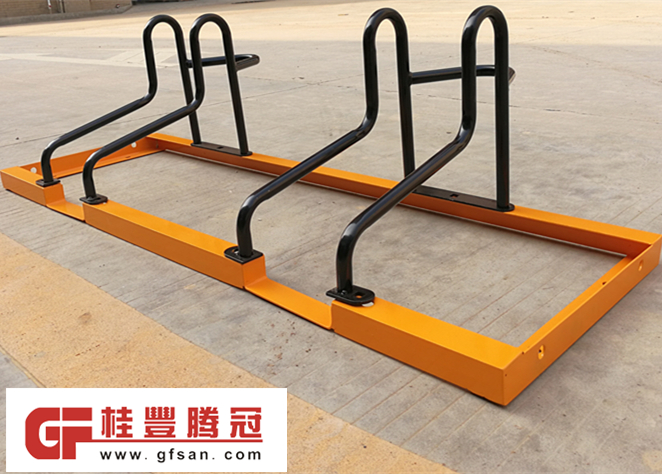 合肥大學(xué)城安裝了一批自行車停車架
