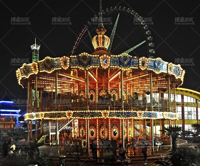 大型豪華雙層轉(zhuǎn)馬，雙層轉(zhuǎn)馬定制廠家 雙層轉(zhuǎn)馬廠家