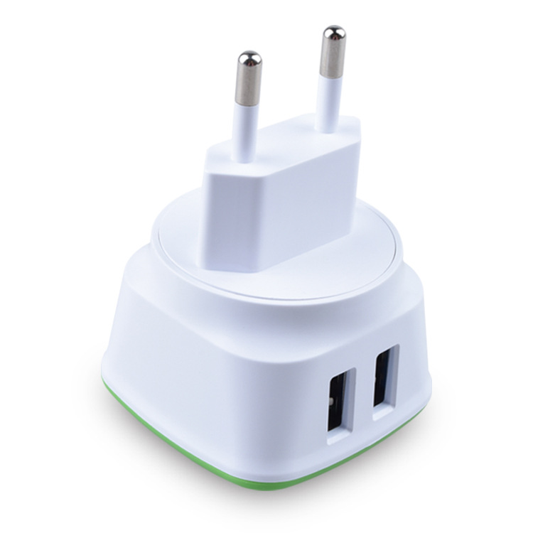 廠家供應(yīng)手機(jī)雙USB充電器英規(guī)適配器5V2.1A歐美規(guī)充電頭