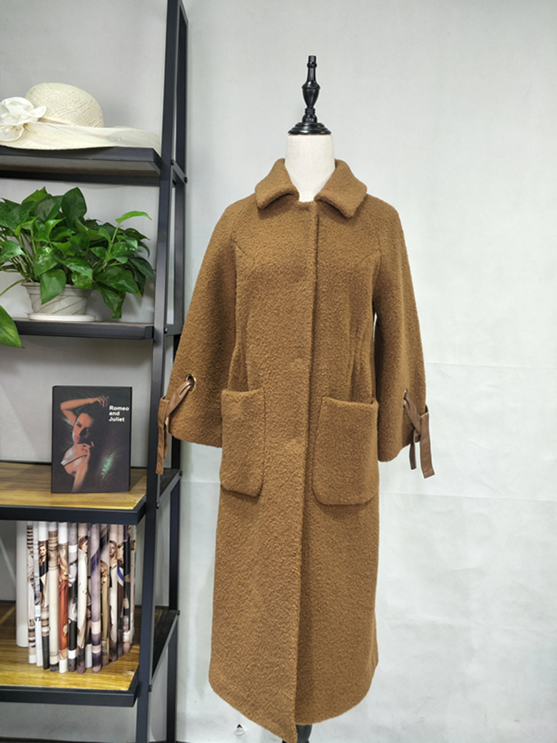 高端【歐莎*】羊剪絨大衣新款上貨品牌折扣*批發(fā)走份 高端歐莎*羊剪絨大衣