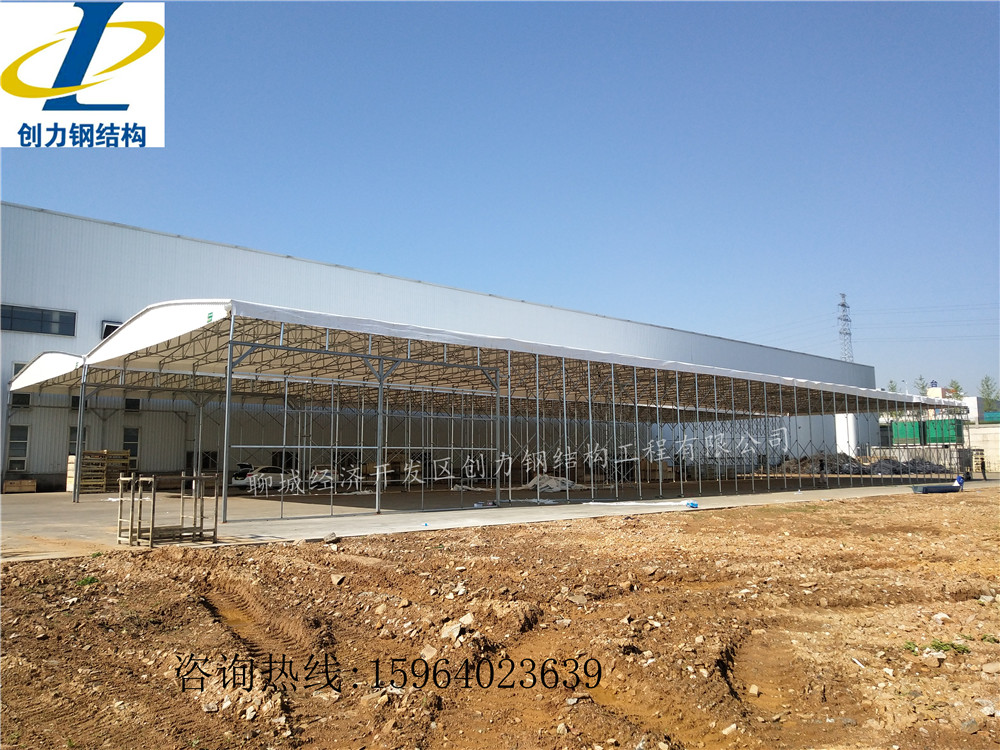 大型倉庫雨蓬移動雨蓬（圖片）_大型推拉雨棚_大型倉庫雨蓬廠家直賣_大型倉庫雨蓬廠家定做價格