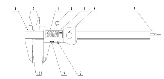 銷售廣陸IP65防水數(shù)顯卡尺IP65防水電子卡尺質保一年