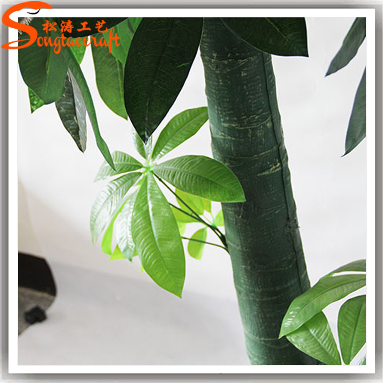 廠家直銷仿真發(fā)財樹盆景裝飾仿真植物發(fā)財樹葉搖錢樹